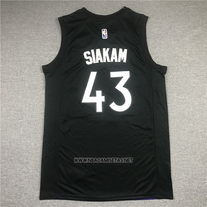 Camiseta Toronto Raptors Pascal Siakam NO 43 Earned 2020-21 Negro Violeta